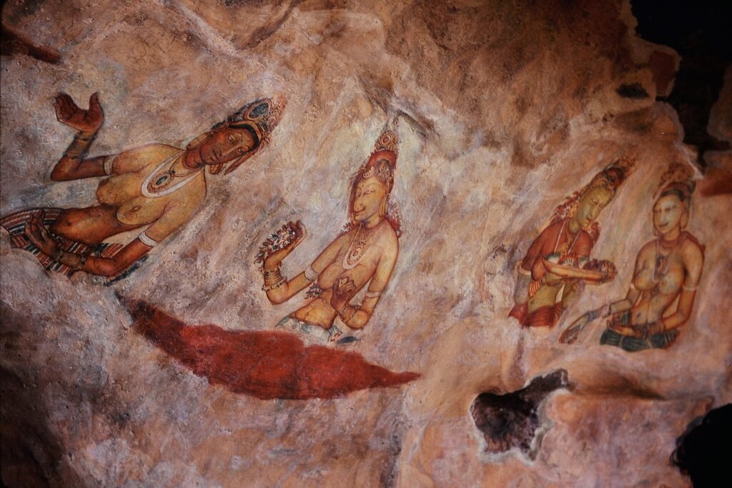 The painted maidens of Sigiriya